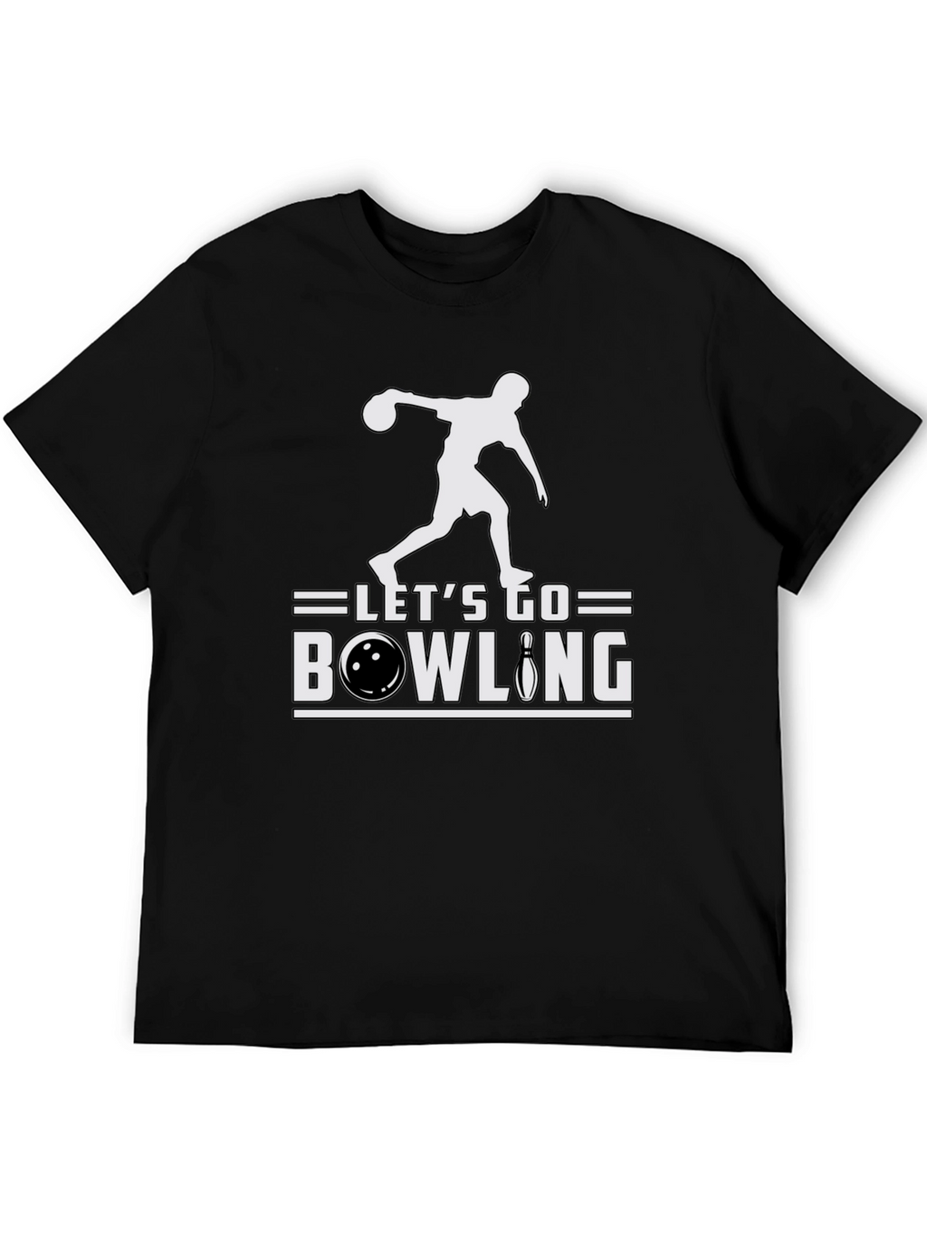 Lets Go Bowling T-Shirt - Strike Design