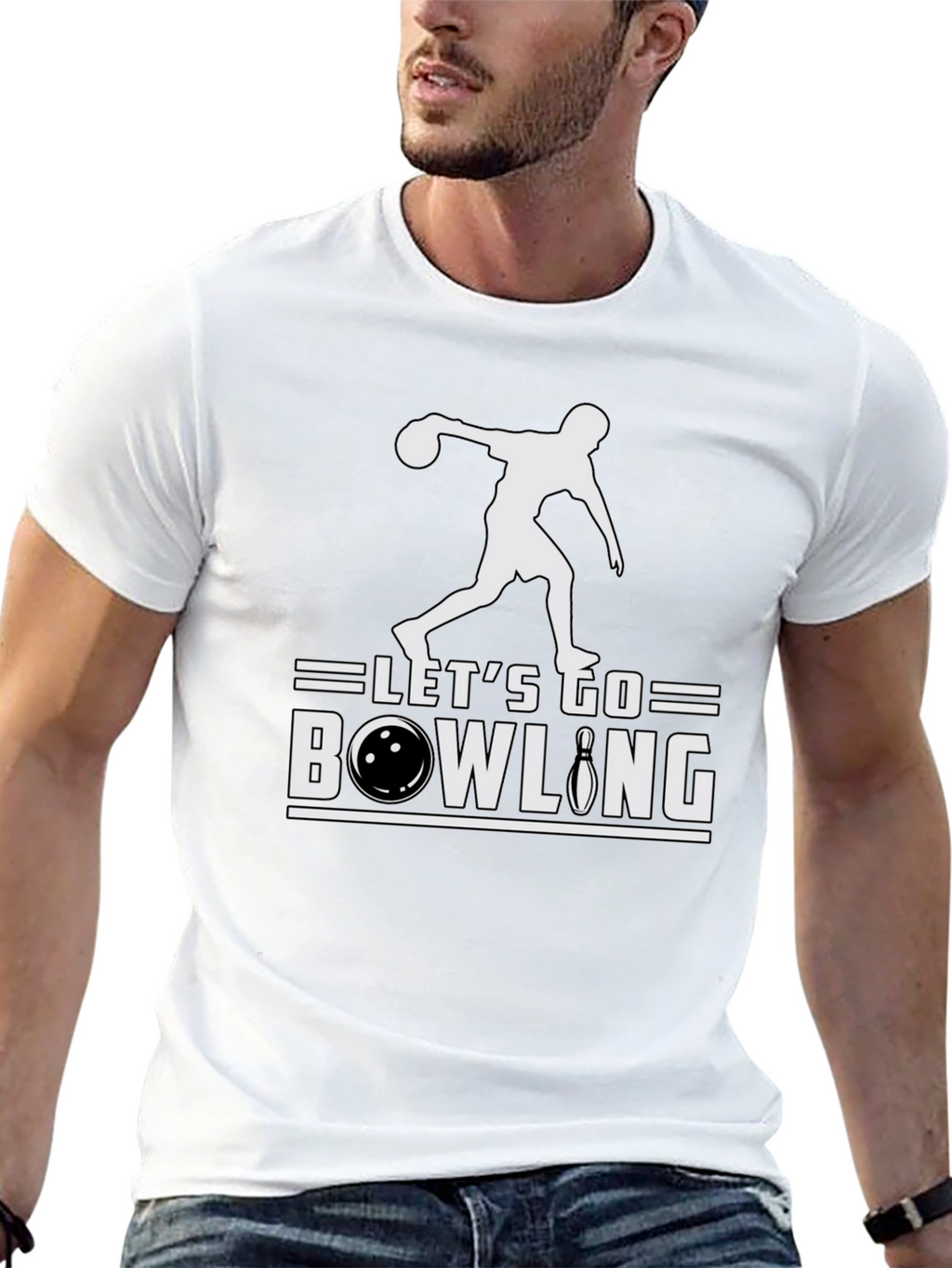 Lets Go Bowling T-Shirt - Strike Design