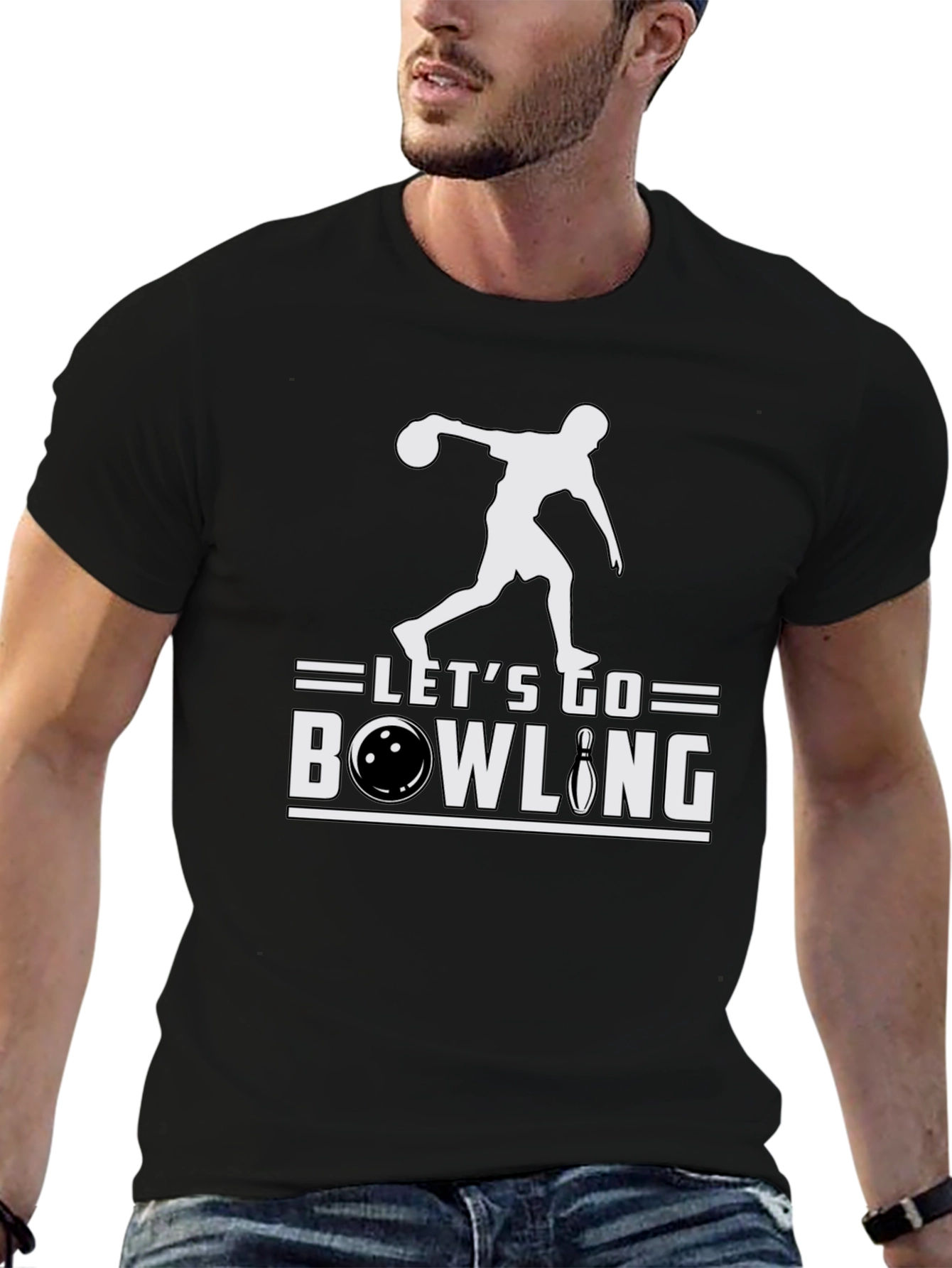 Lets Go Bowling T-Shirt - Strike Design