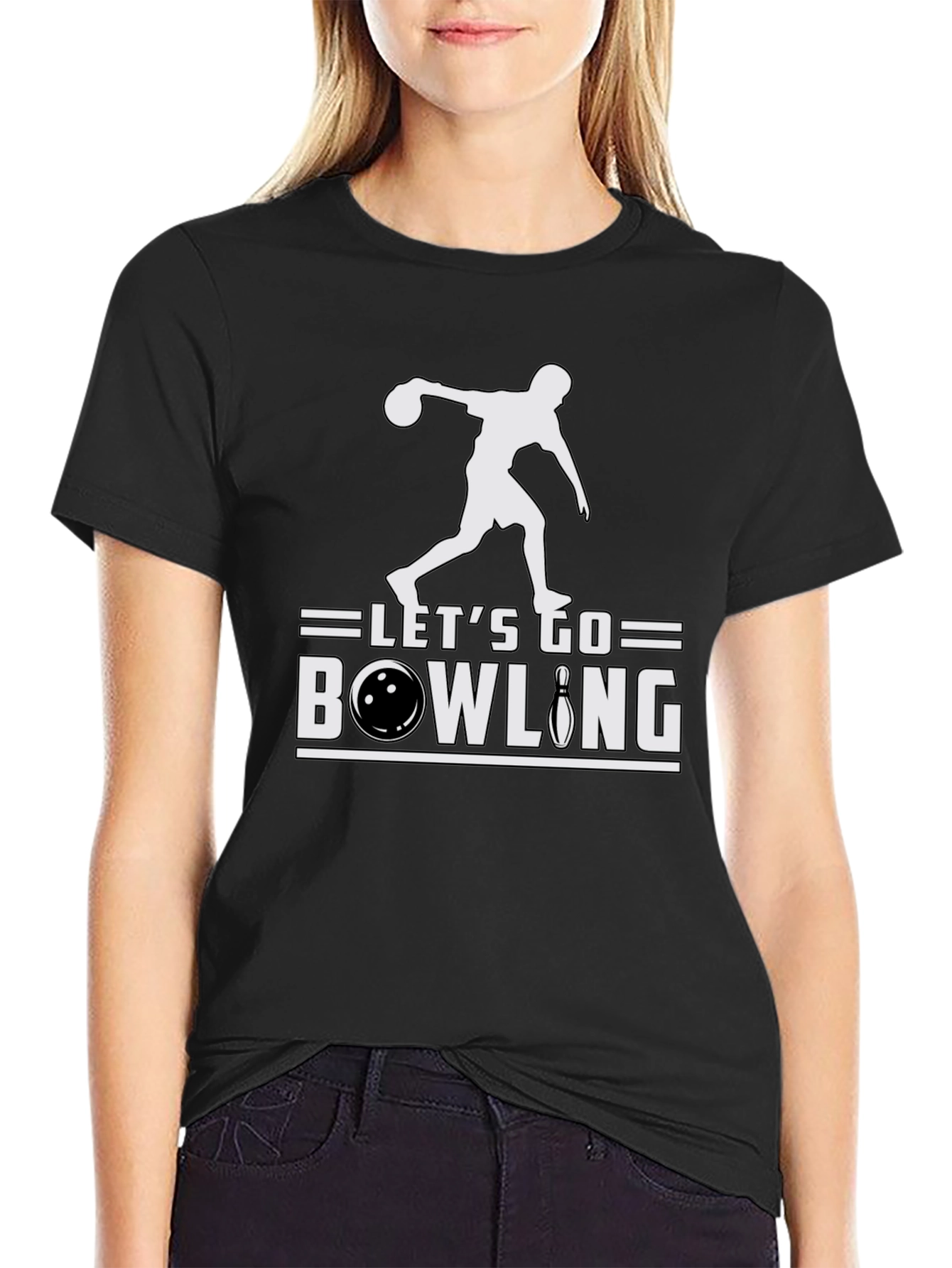 Lets Go Bowling T-Shirt - Strike Design