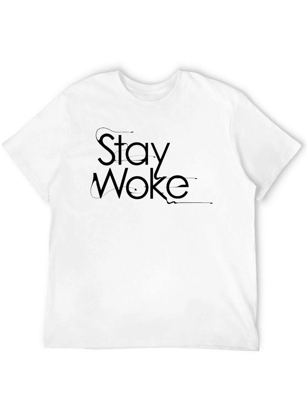 Stay Woke Graphic Tee - Black Casual T-Shirt