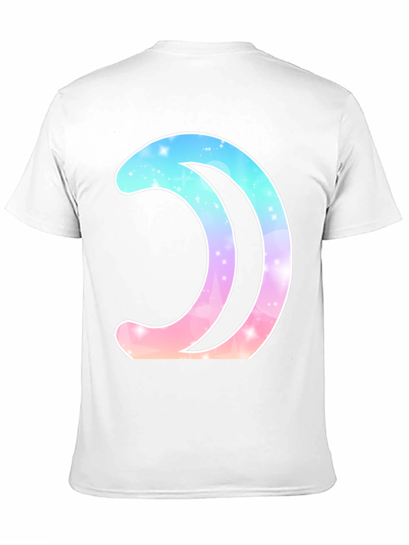Galaxy Moon Graphic Tee - Stylish Black T-Shirt
