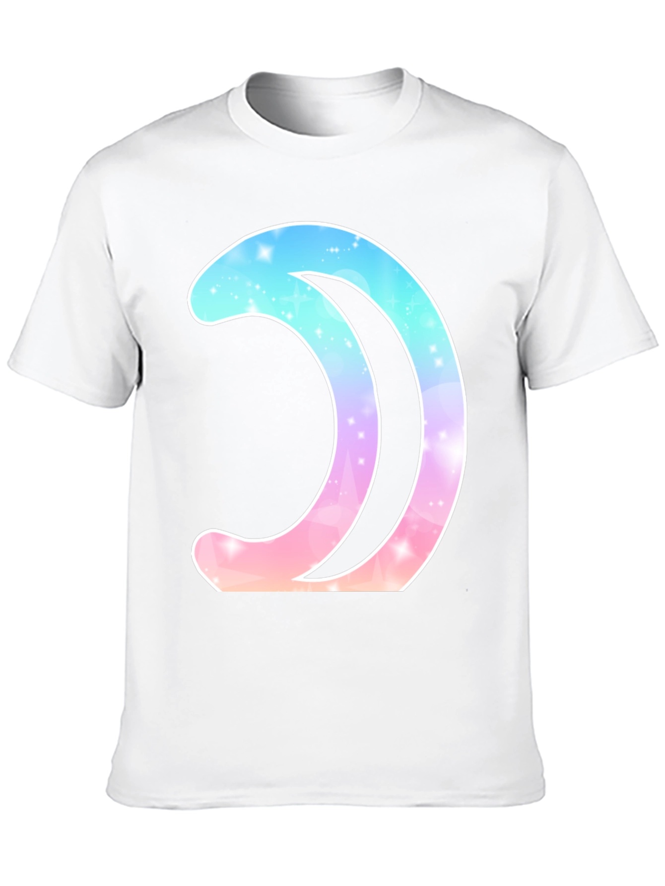 Galaxy Moon Graphic Tee - Stylish Black T-Shirt