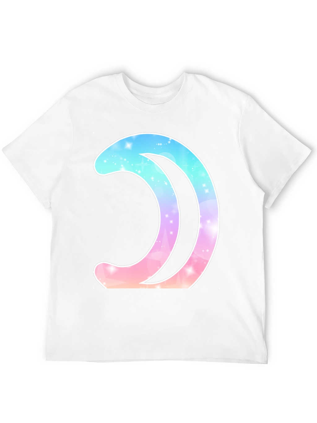 Galaxy Moon Graphic Tee - Stylish Black T-Shirt