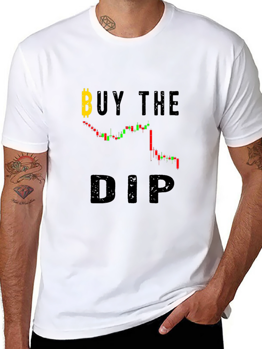 Buy The Dip Bitcoin Crypto Graphic T-Shirt