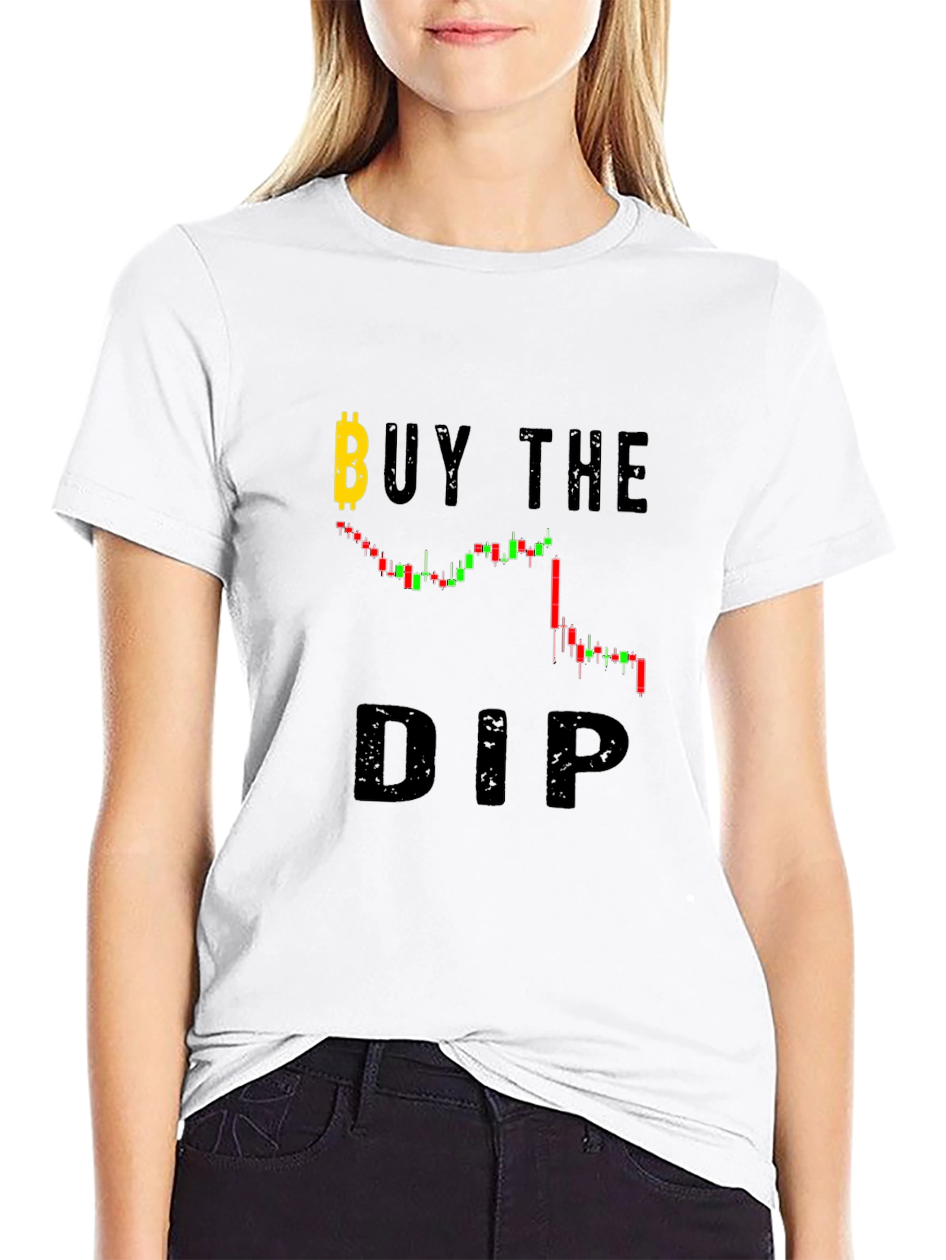 Buy The Dip Bitcoin Crypto Graphic T-Shirt
