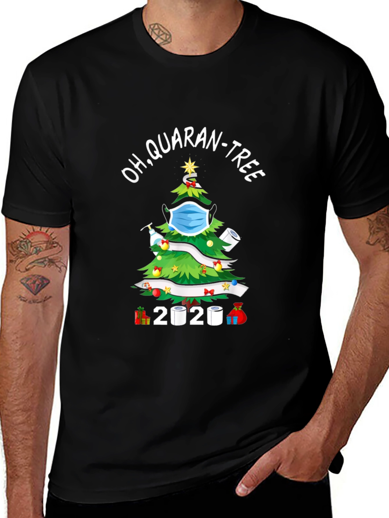 Quarantine Christmas Tree 2020 T-Shirt
