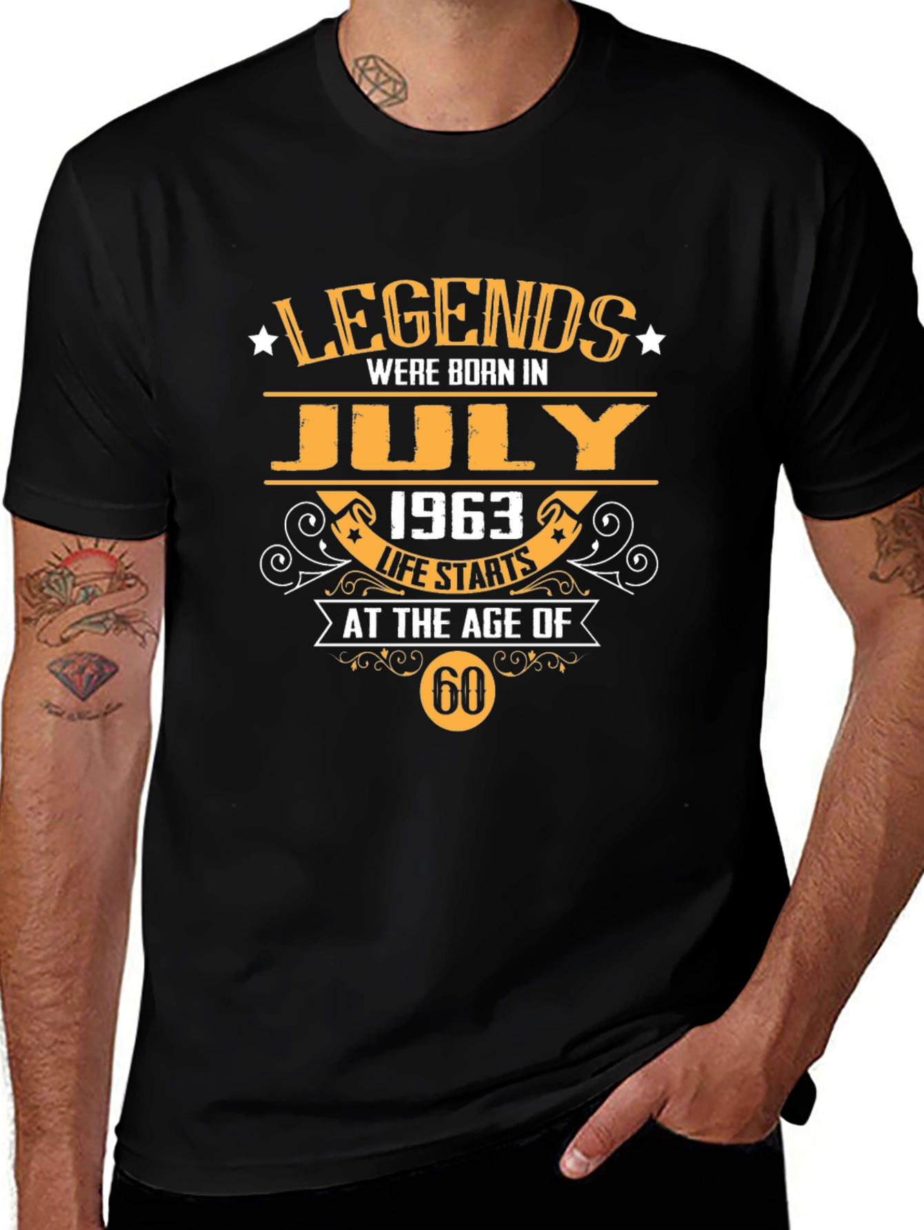 Legends Born In July 1963 - 60th Birthday T-Shirt
