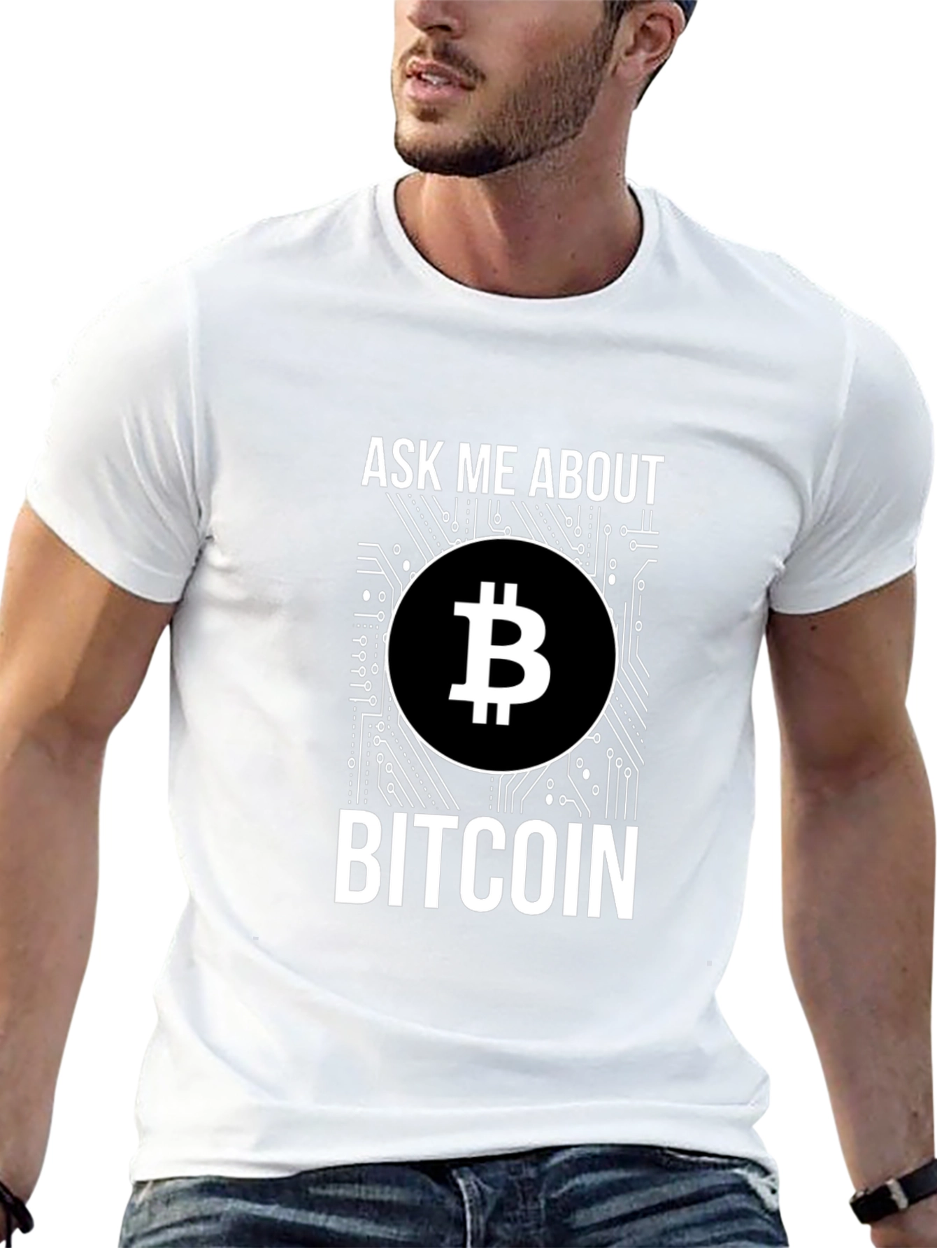 Ask Me About Bitcoin Graphic T-Shirt