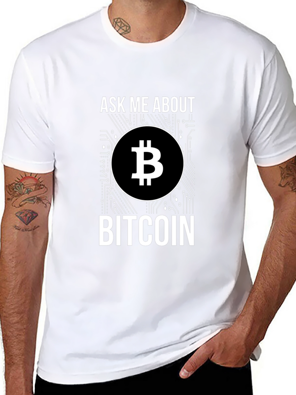 Ask Me About Bitcoin Graphic T-Shirt