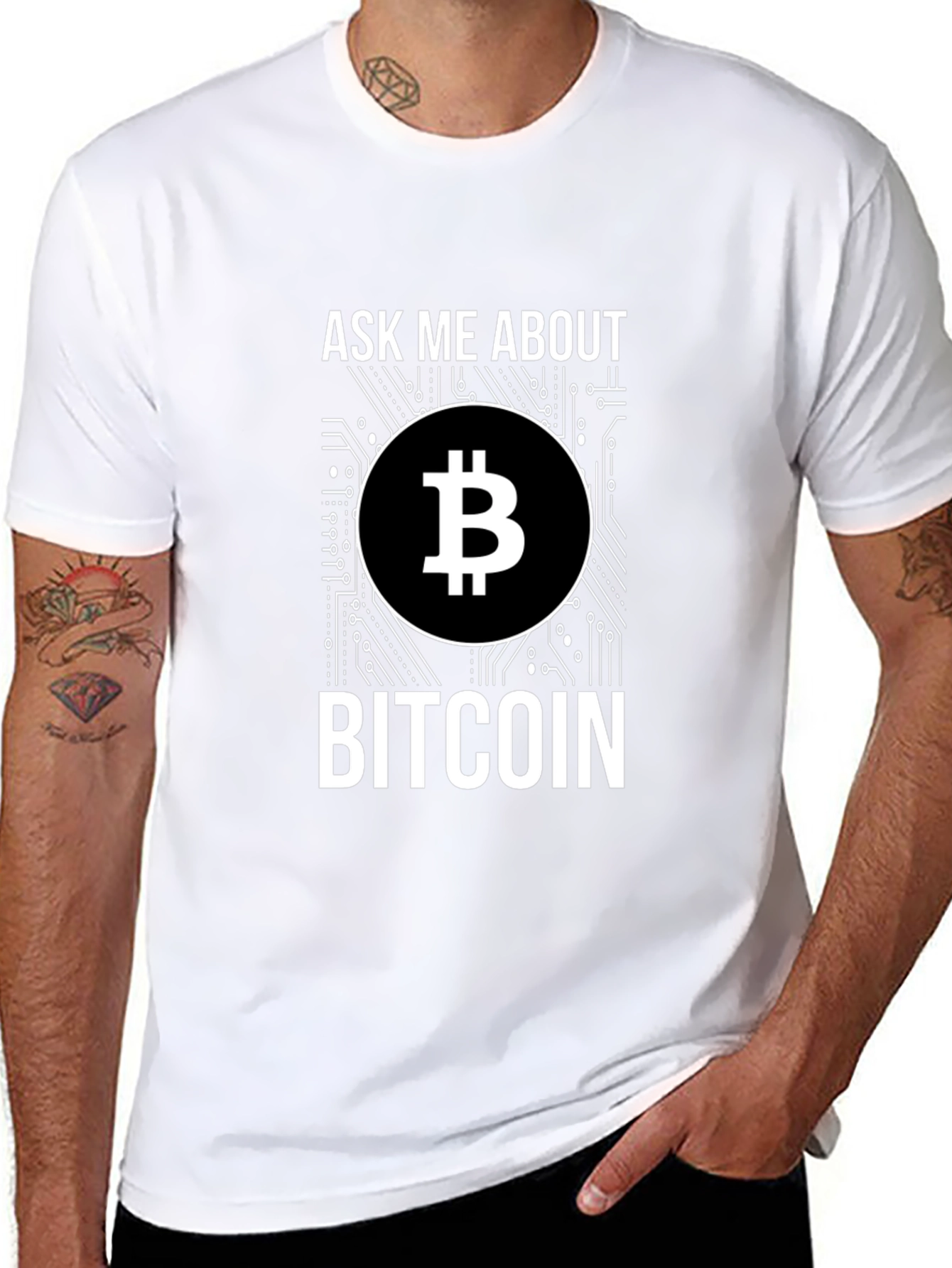 Ask Me About Bitcoin Graphic T-Shirt