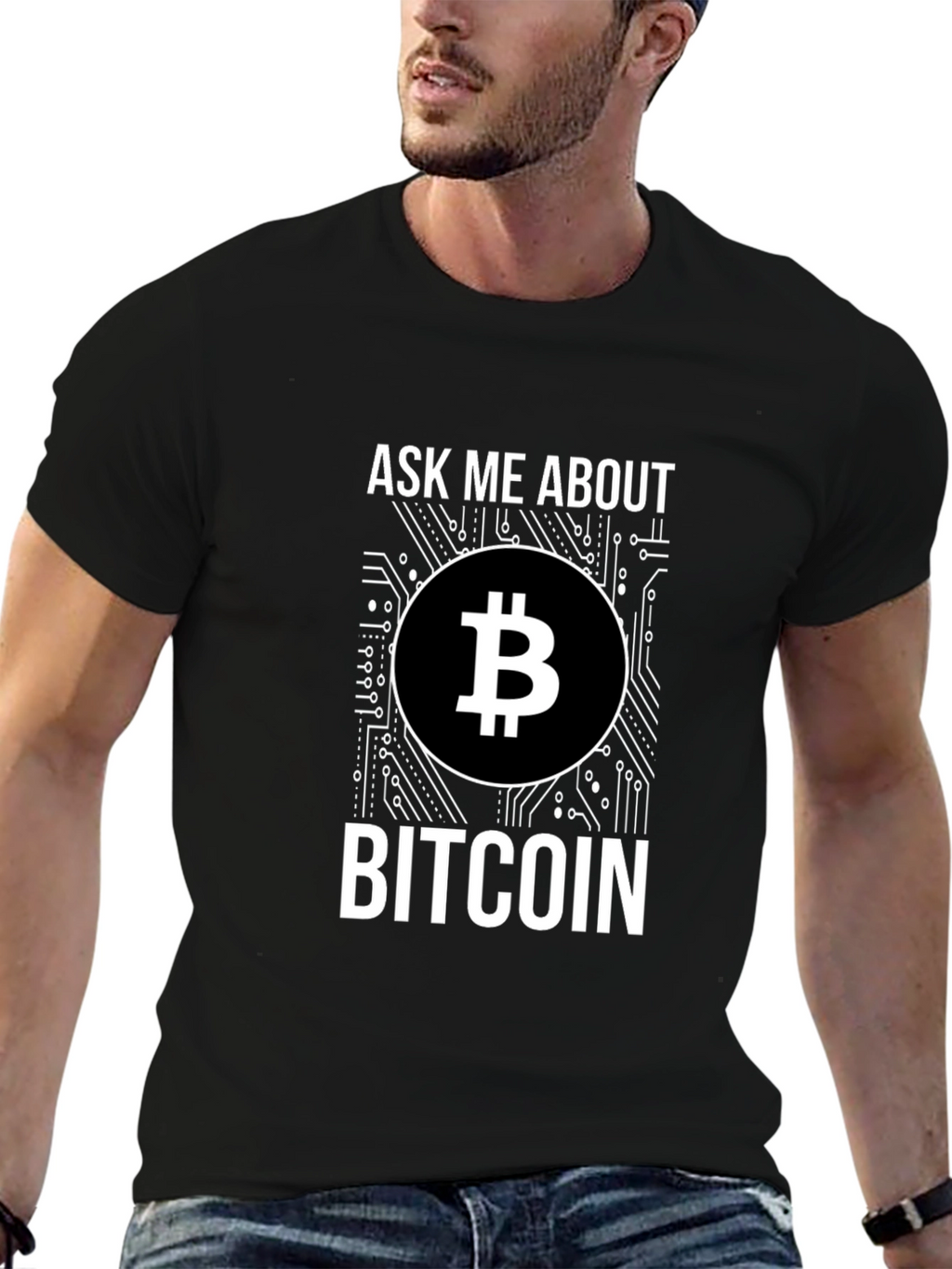 Ask Me About Bitcoin Graphic T-Shirt