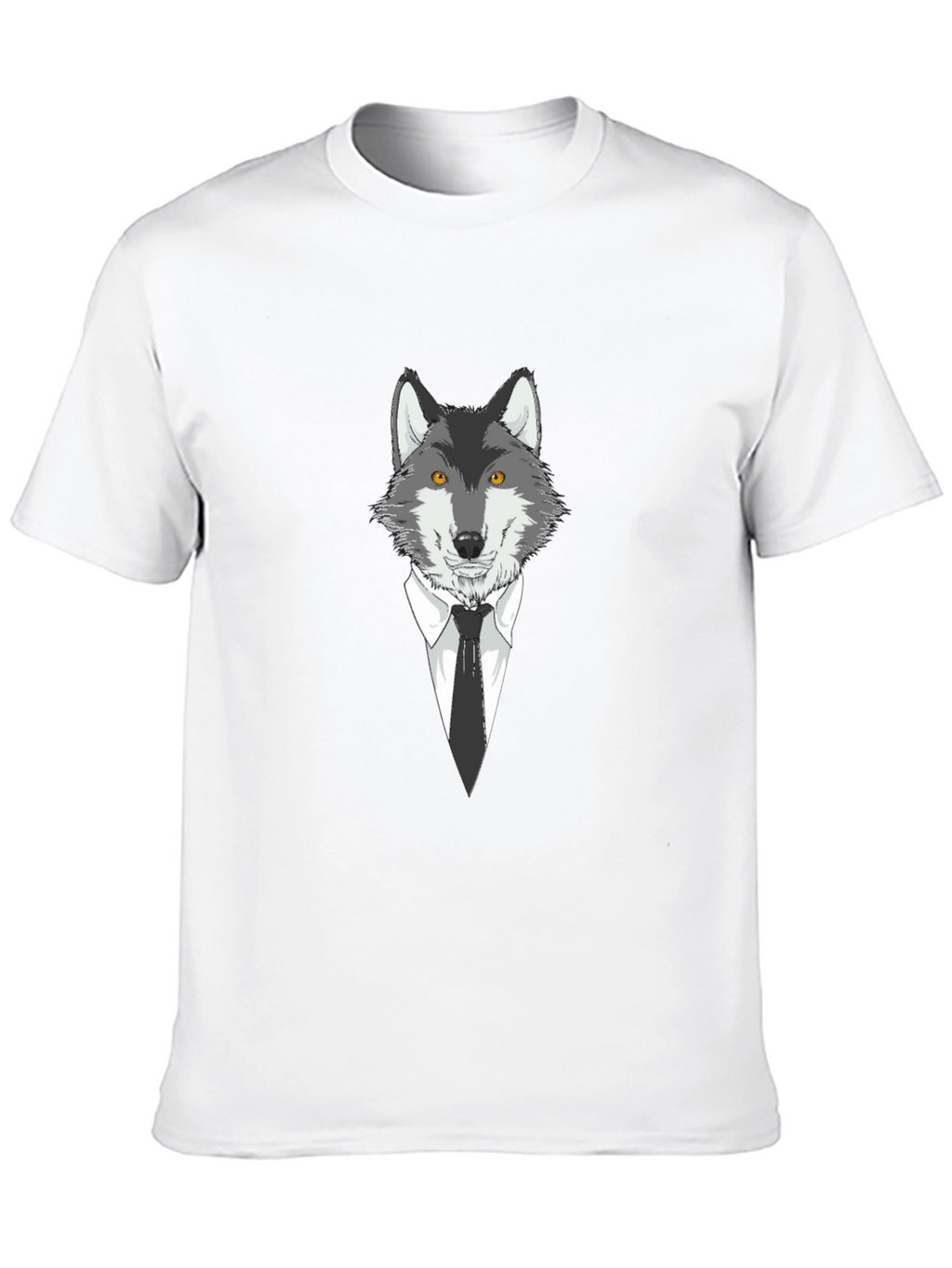 Wolf in Suit Graphic Tee - Mens Black T-Shirt