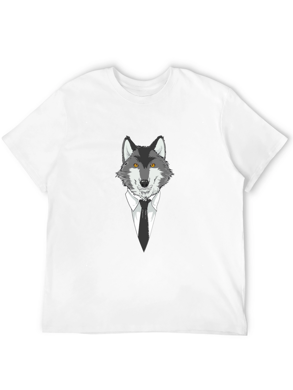 Wolf in Suit Graphic Tee - Mens Black T-Shirt