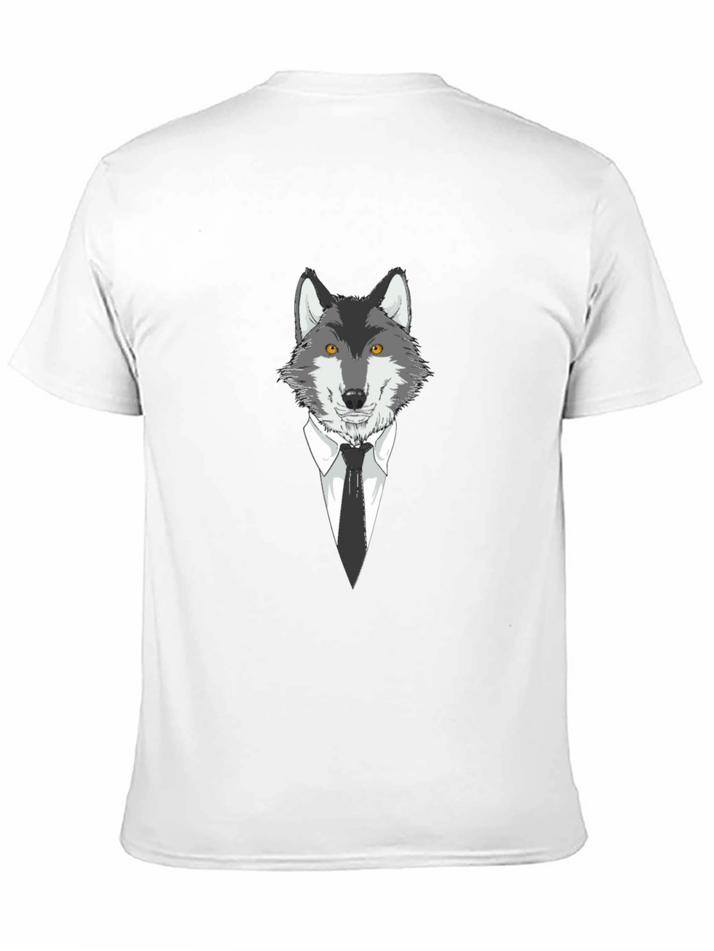 Wolf in Suit Graphic Tee - Mens Black T-Shirt