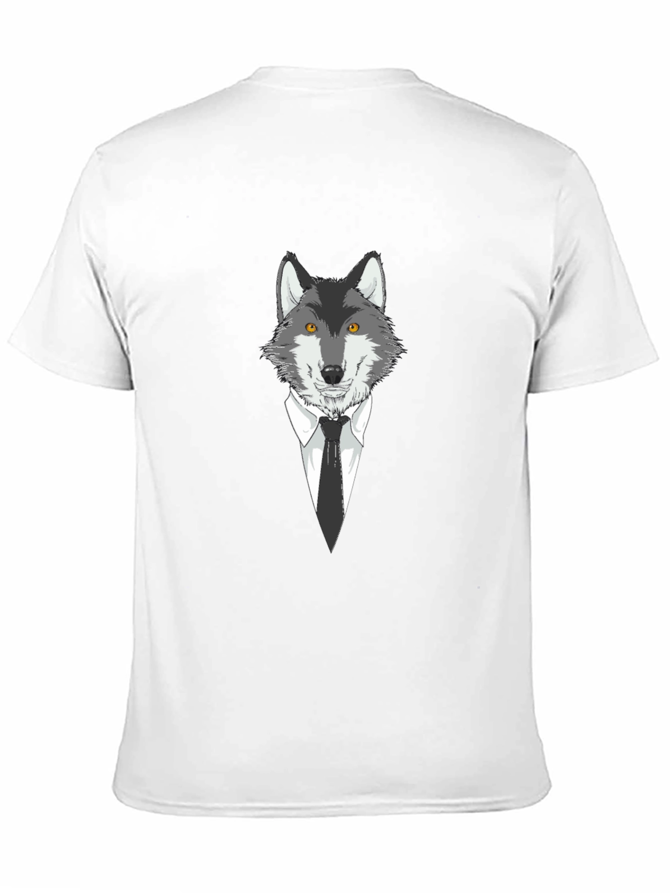 Wolf in Suit Graphic Tee - Mens Black T-Shirt