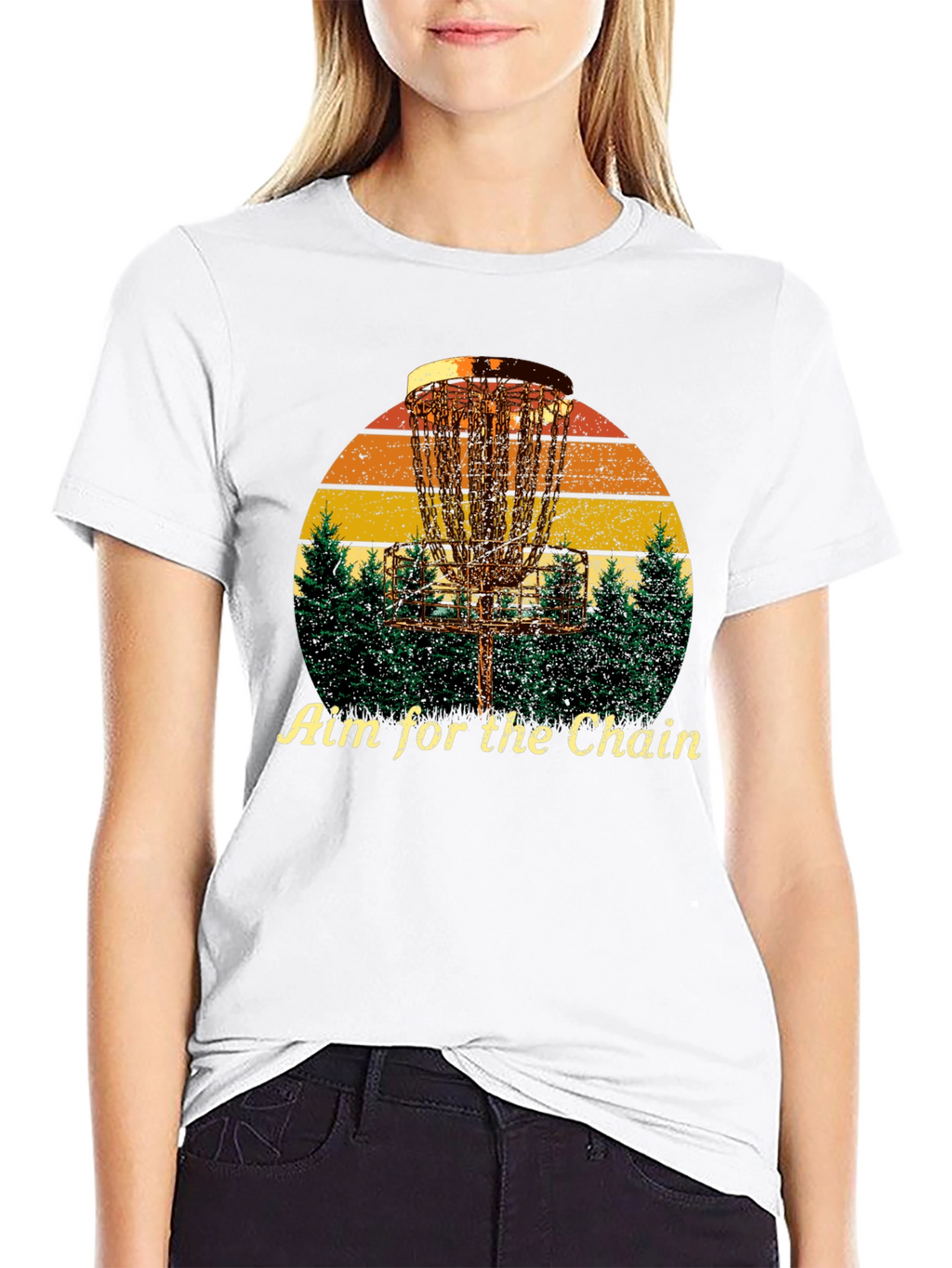 Aim for the Chain Disc Golf Graphic Tee