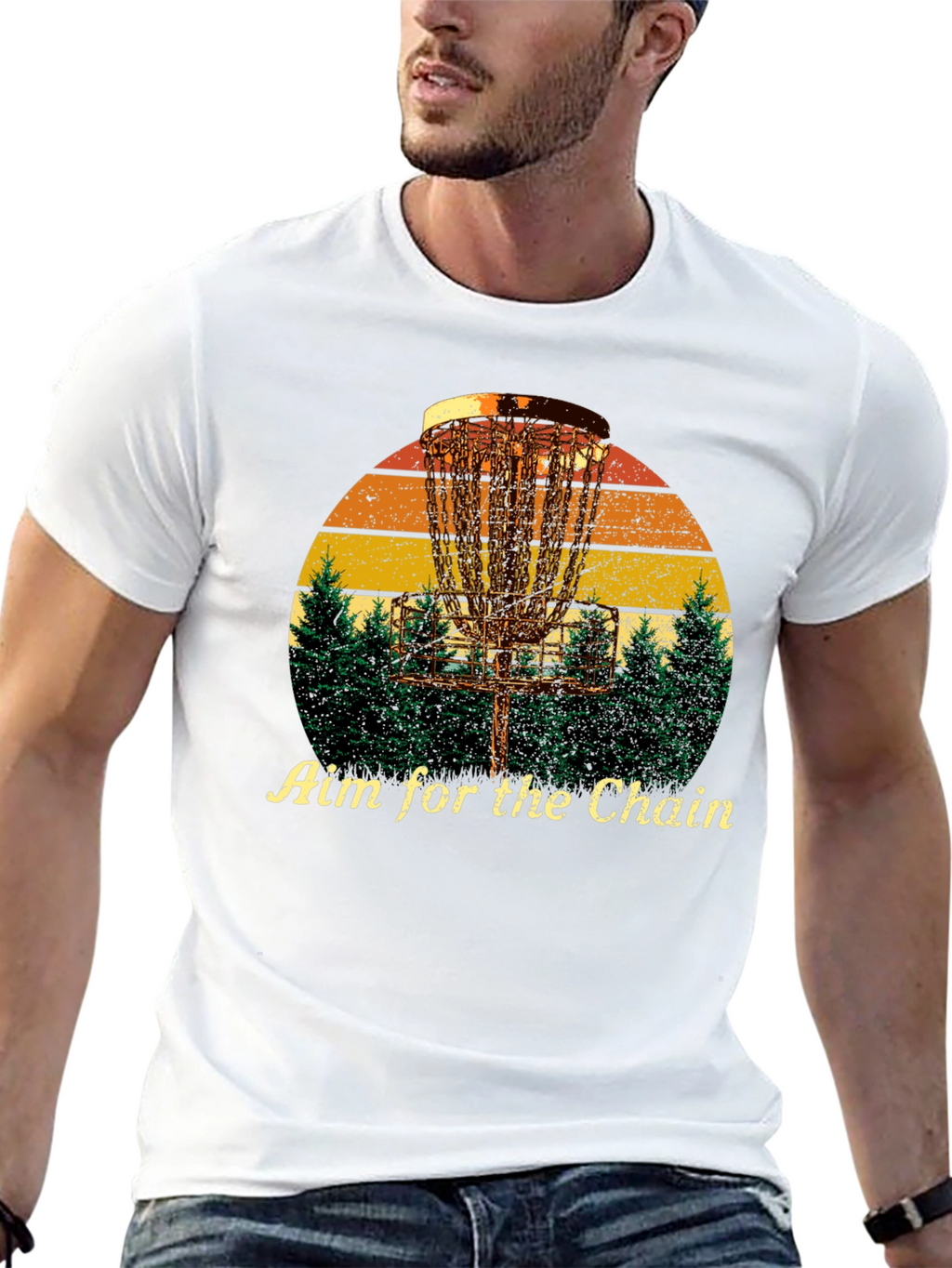 Aim for the Chain Disc Golf Graphic Tee