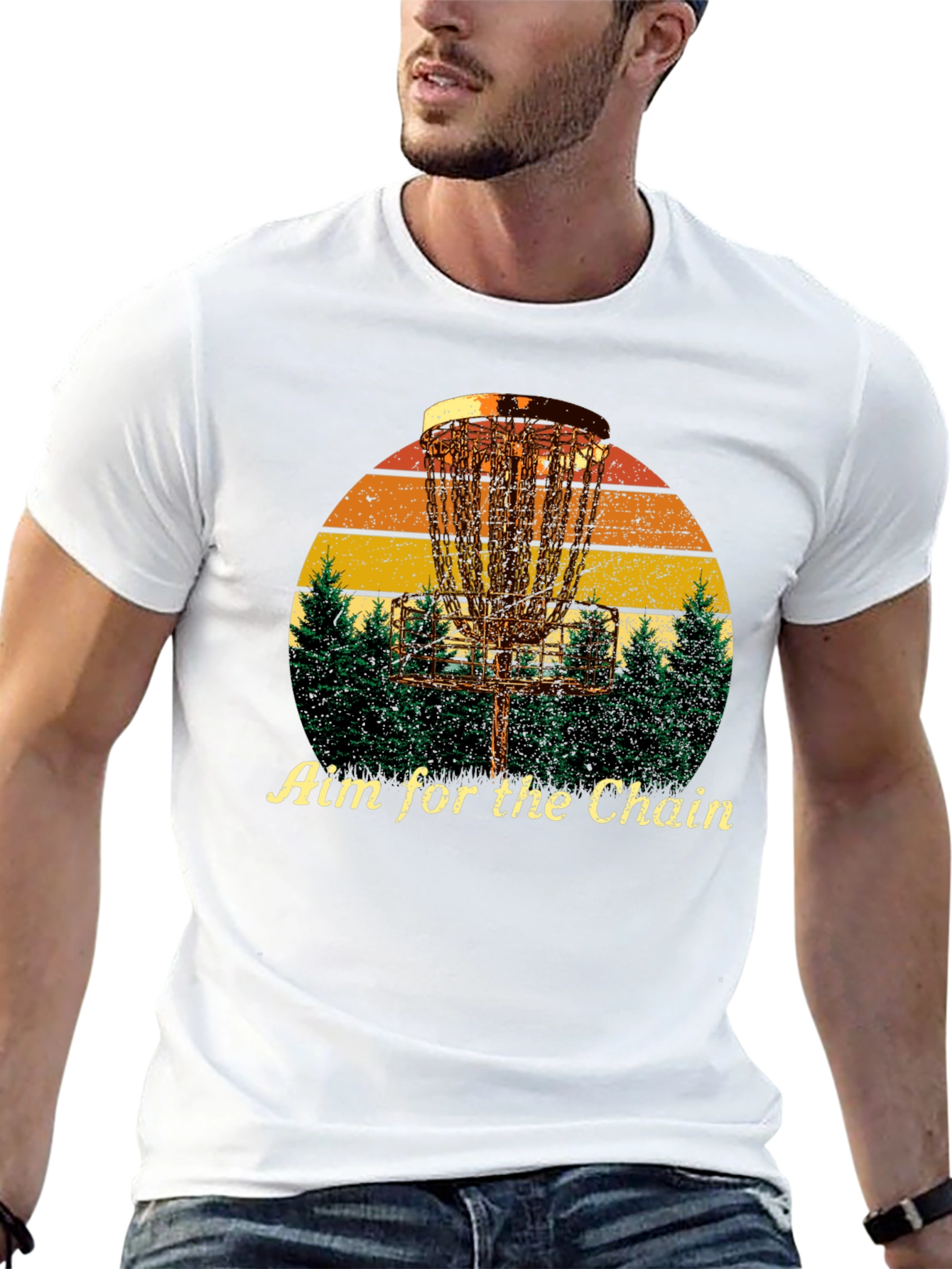 Aim for the Chain Disc Golf Graphic Tee