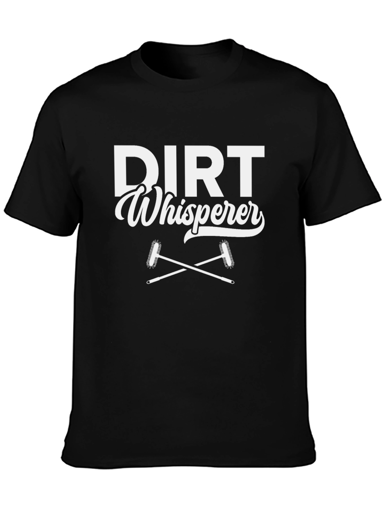 Dirt Whisperer Graphic T-Shirt - Black Casual Tee