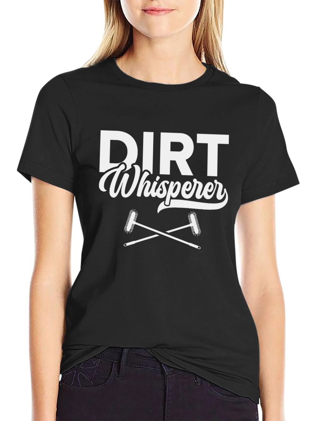 Dirt Whisperer Graphic T-Shirt - Black Casual Tee