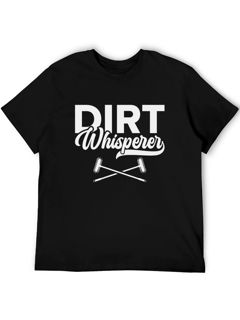 Dirt Whisperer Graphic T-Shirt - Black Casual Tee