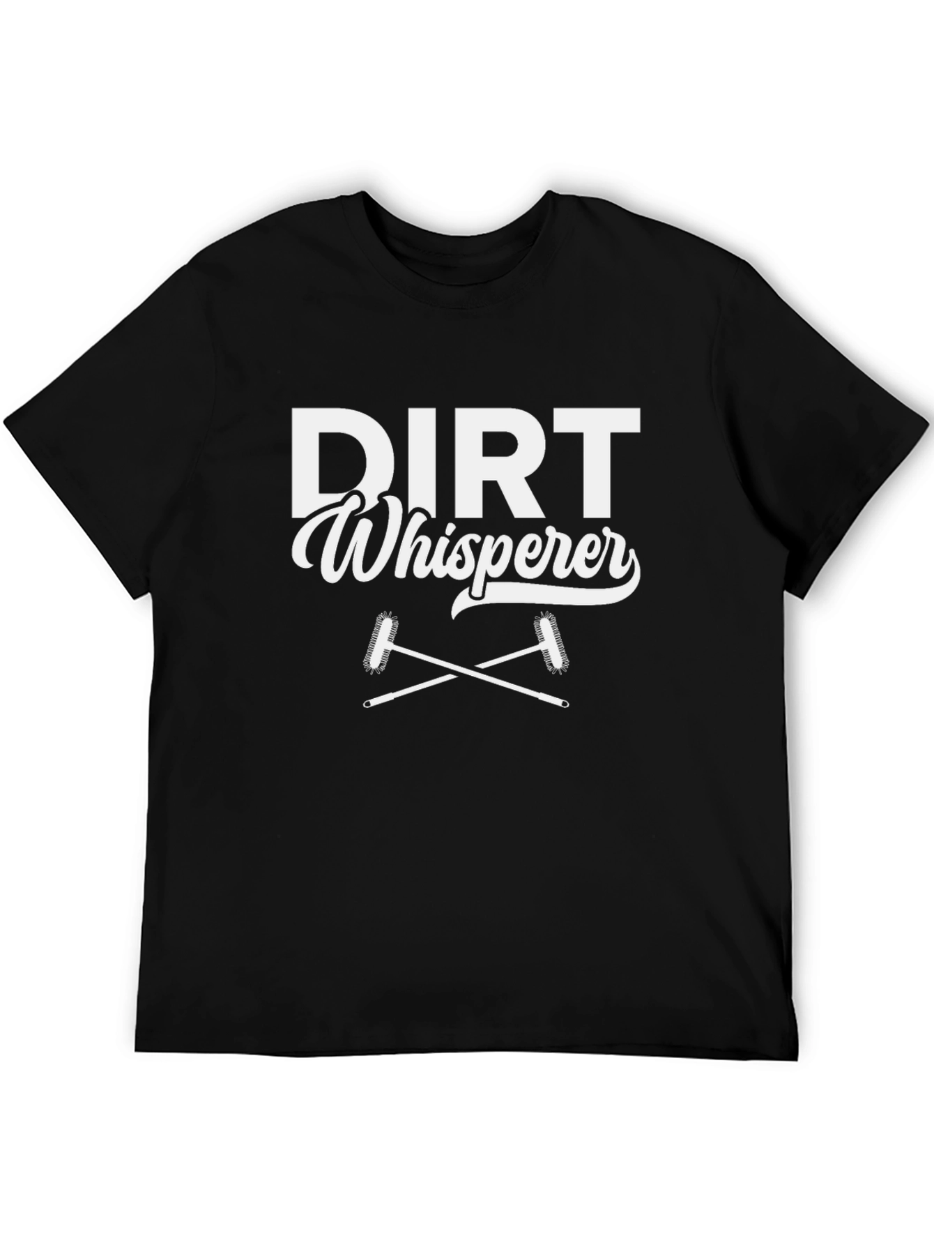 Dirt Whisperer Graphic T-Shirt - Black Casual Tee