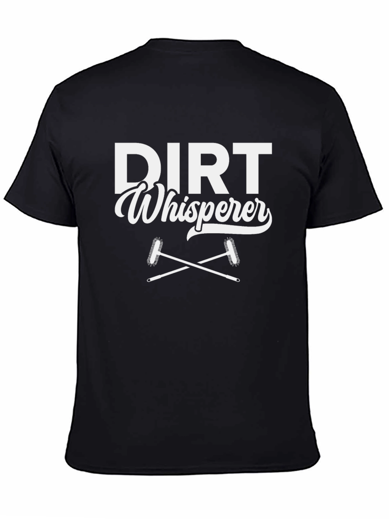 Dirt Whisperer Graphic T-Shirt - Black Casual Tee