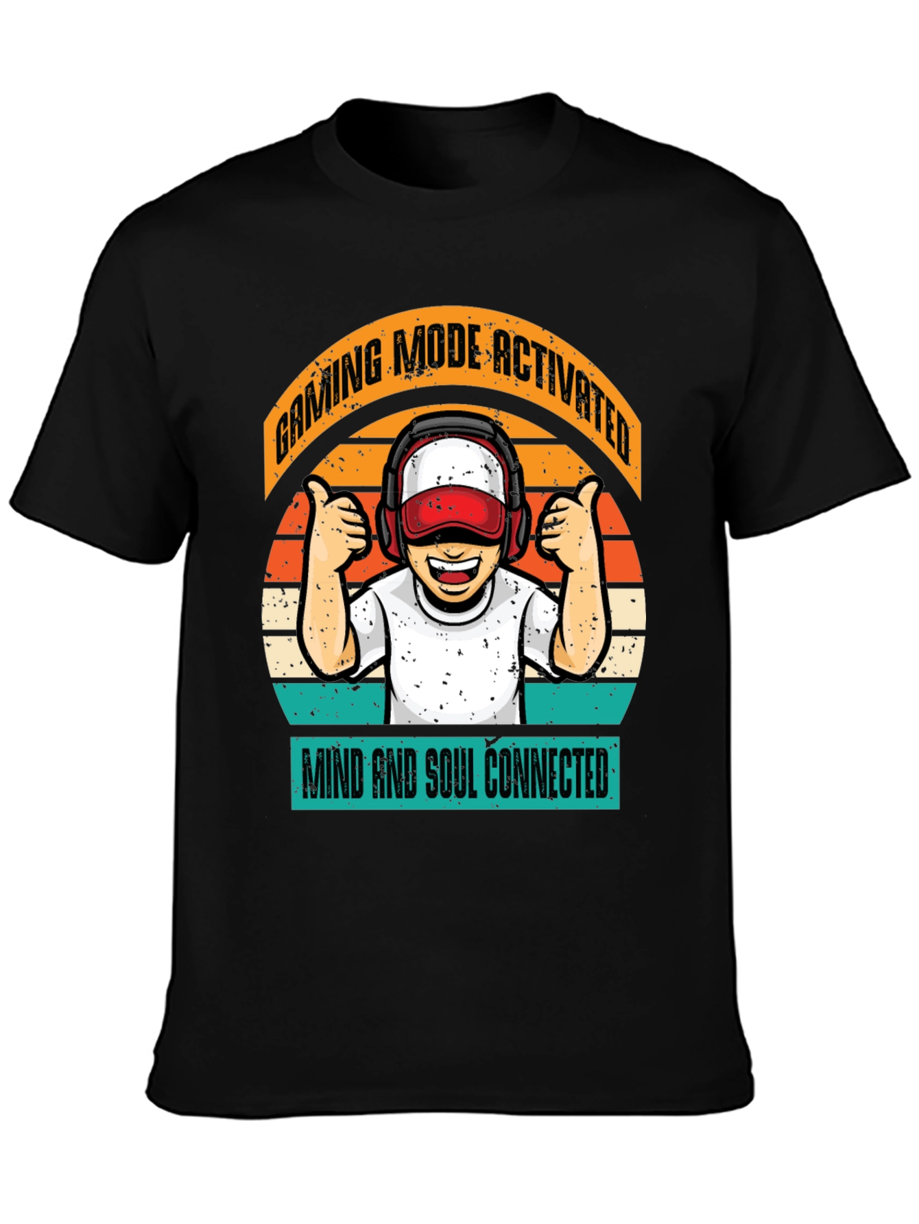 Gaming Mode Activated Black T-Shirt