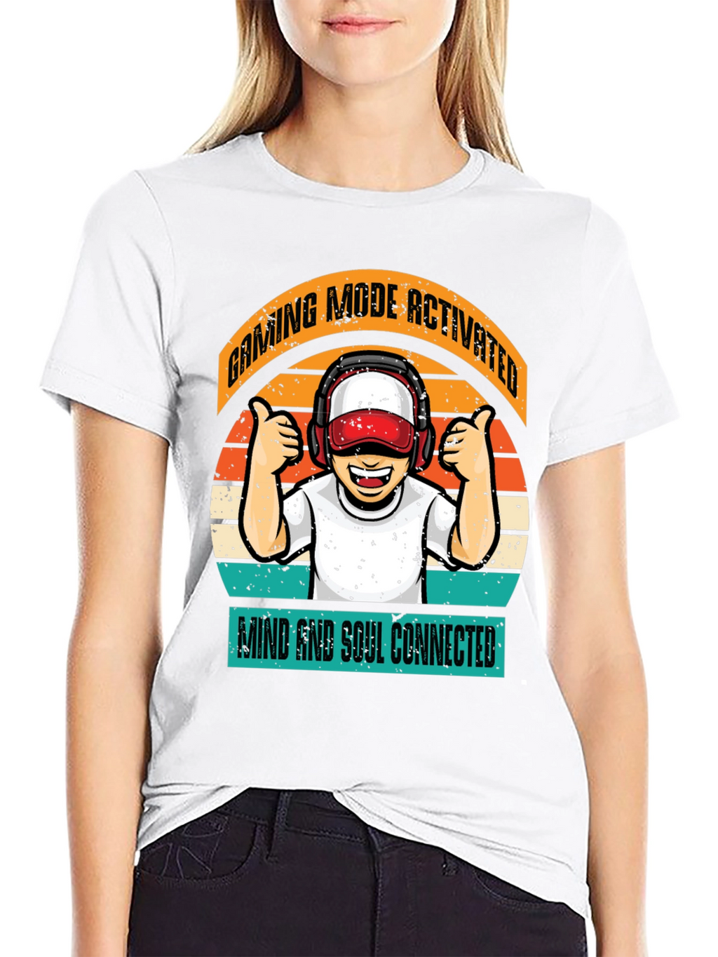 Gaming Mode Activated Black T-Shirt
