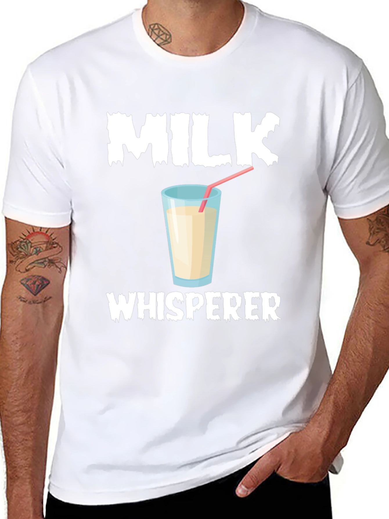 Milk Whisperer T-Shirt Funny Milk Lover Tee