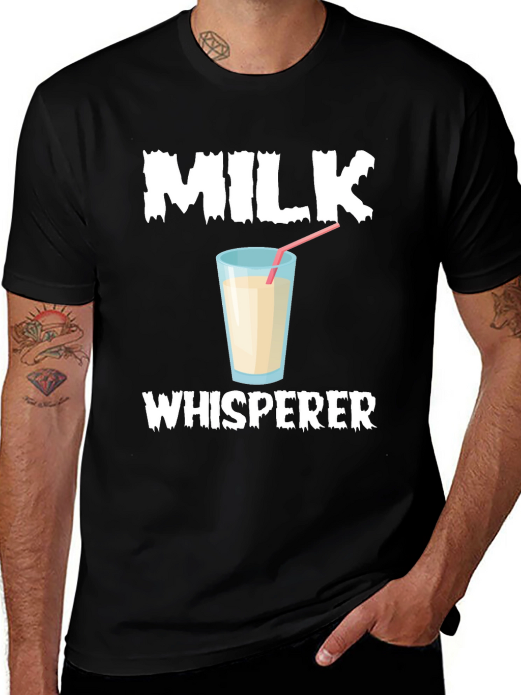Milk Whisperer T-Shirt Funny Milk Lover Tee
