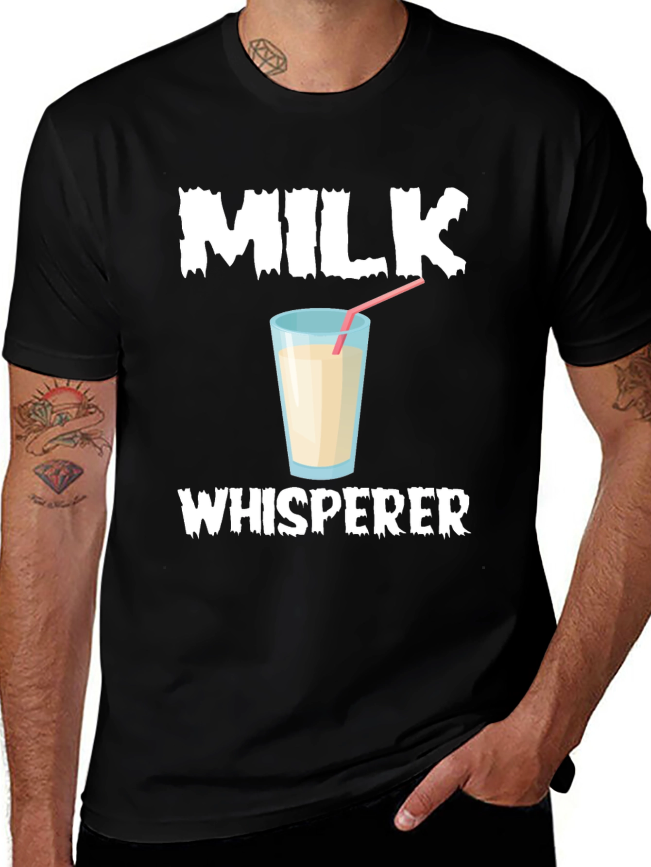 Milk Whisperer T-Shirt Funny Milk Lover Tee