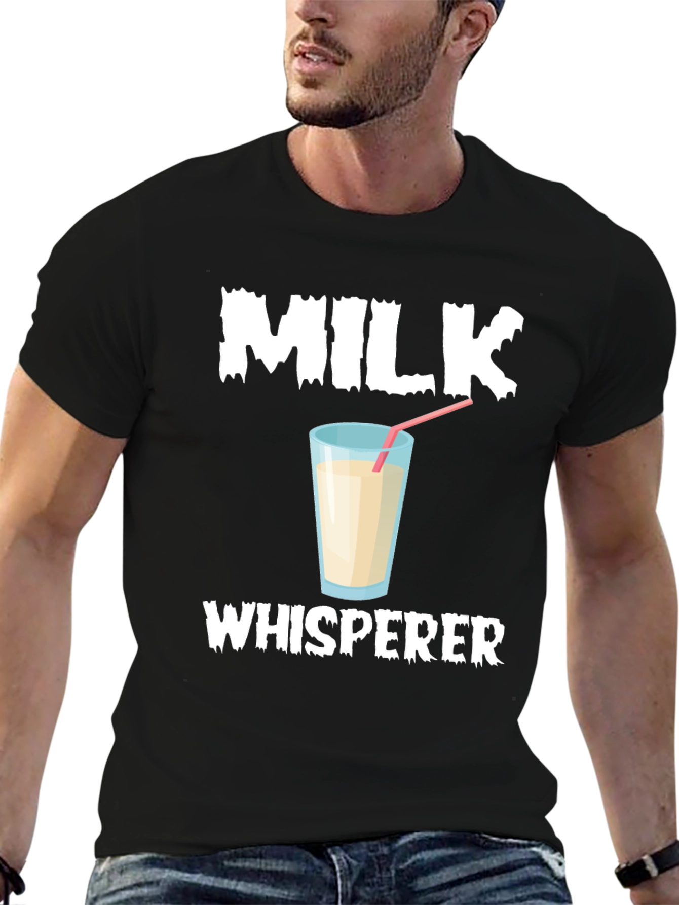 Milk Whisperer T-Shirt Funny Milk Lover Tee