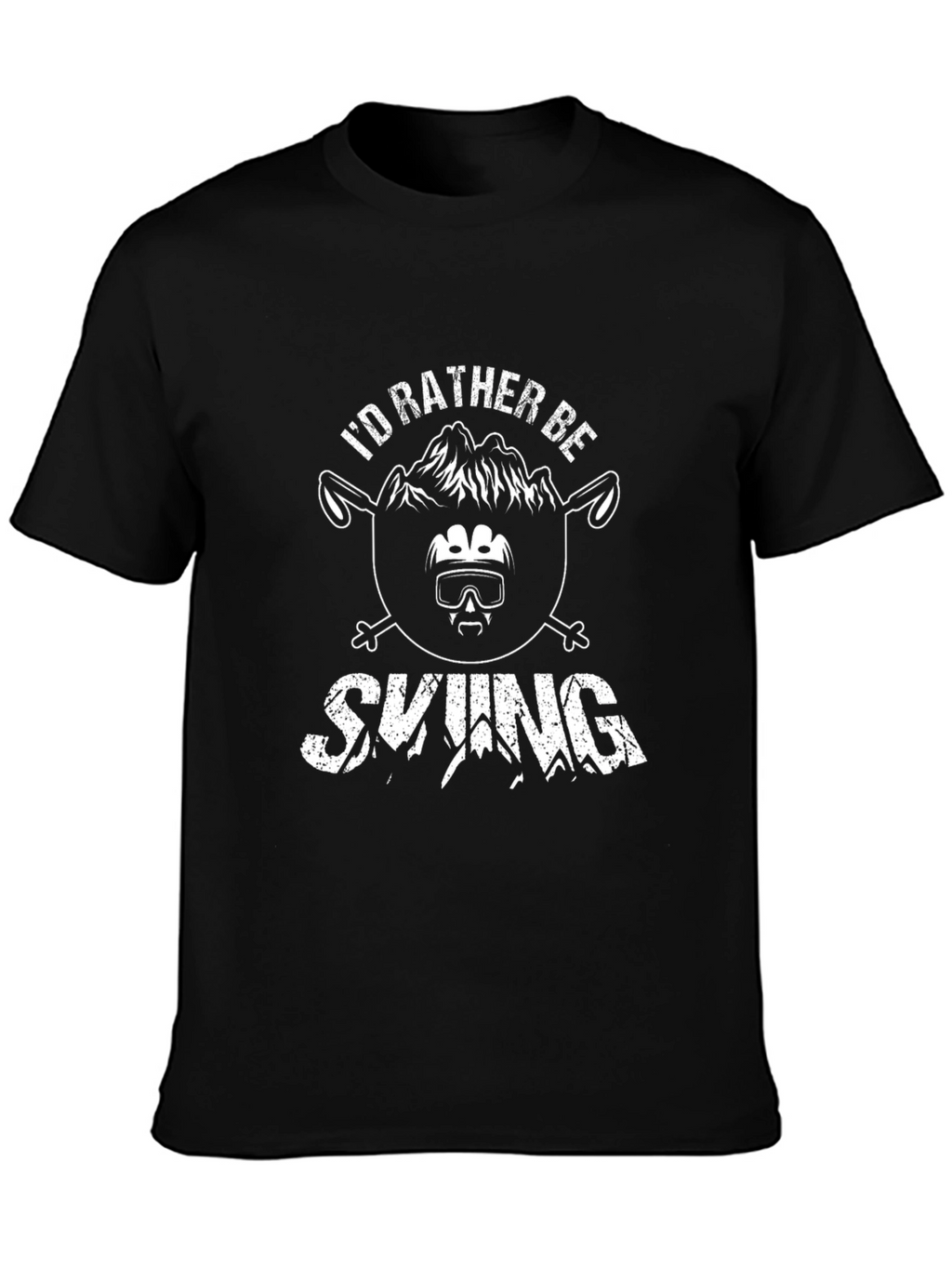 Skiing Graphic Tee - Id Rather Be Skiing