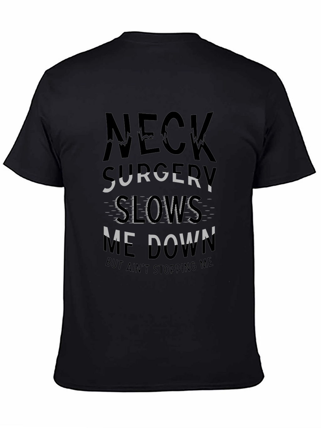 Neck Surgery Graphic Tee - Mens Black T-Shirt