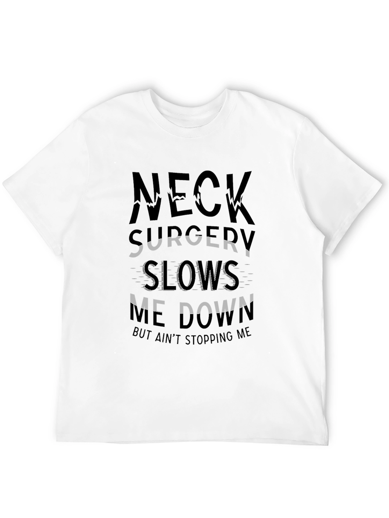 Neck Surgery Graphic Tee - Mens Black T-Shirt