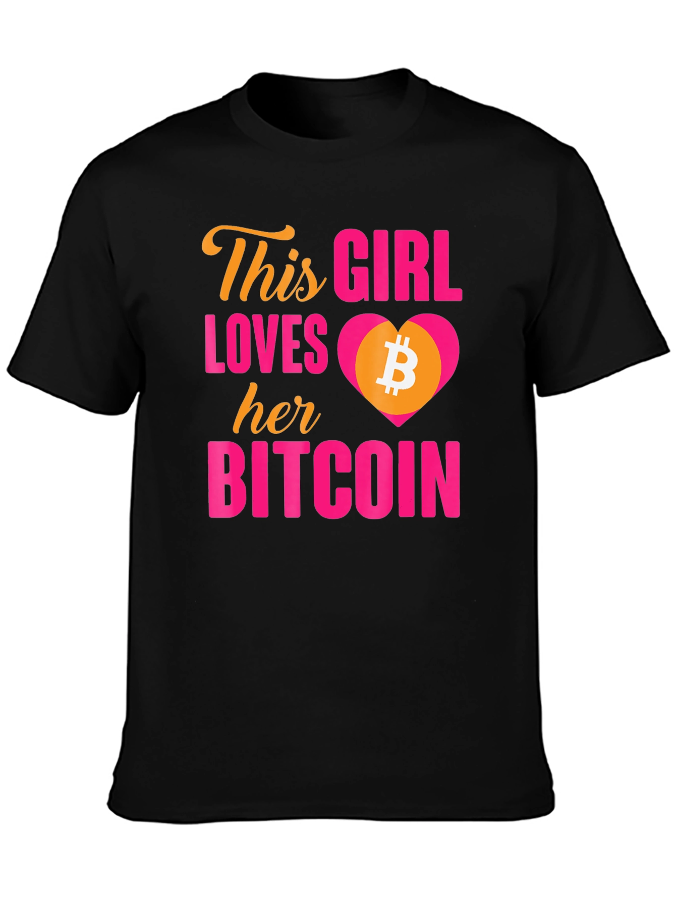 Bitcoin Lover T-Shirt - This Girl Loves Her Bitcoin