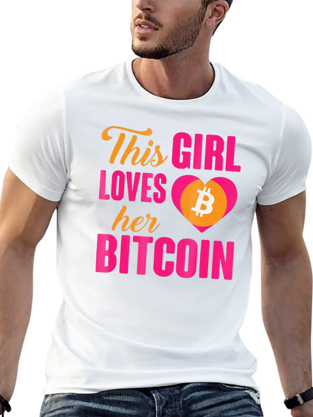 Bitcoin Lover T-Shirt - This Girl Loves Her Bitcoin