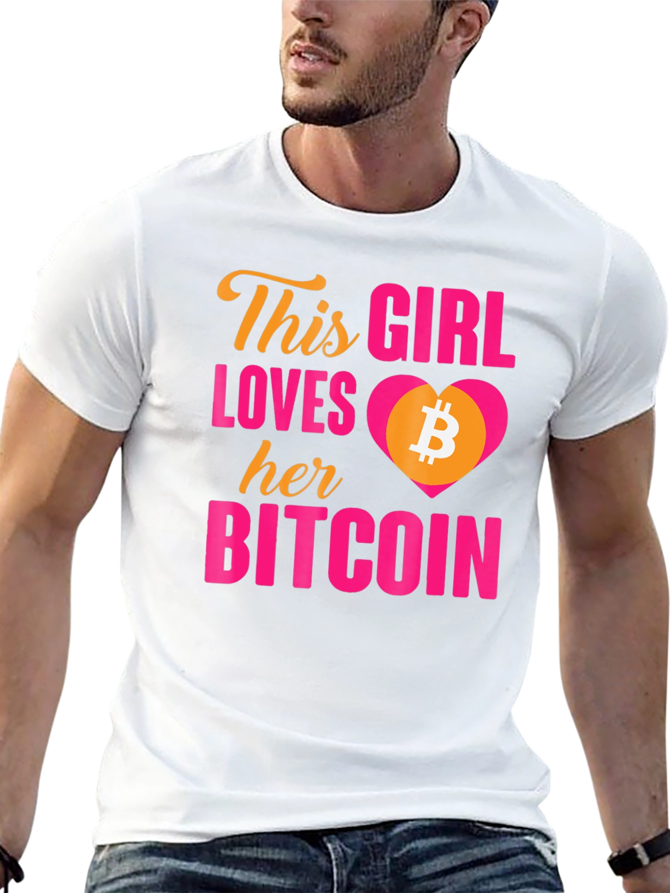 Bitcoin Lover T-Shirt - This Girl Loves Her Bitcoin