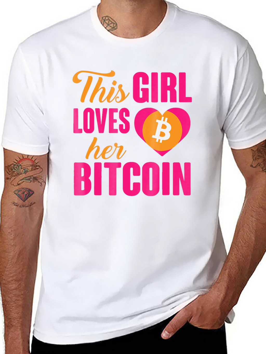 Bitcoin Lover T-Shirt - This Girl Loves Her Bitcoin