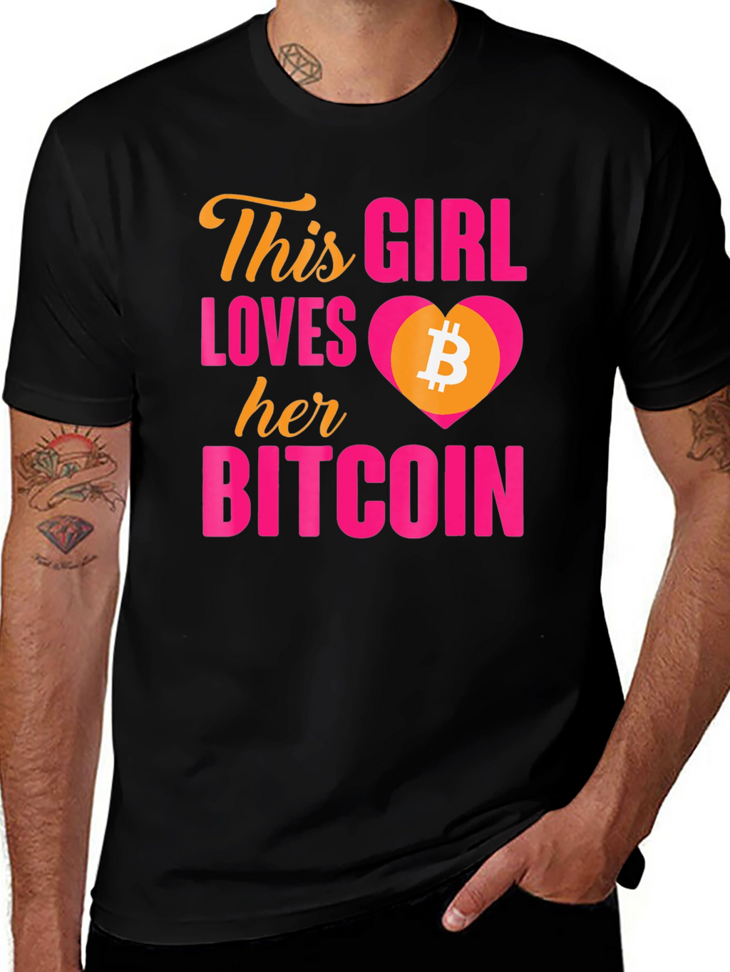 Bitcoin Lover T-Shirt - This Girl Loves Her Bitcoin
