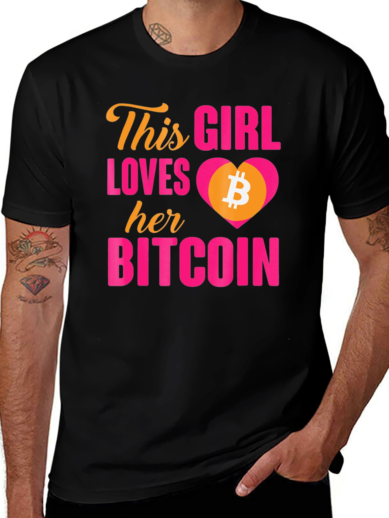 Bitcoin Lover T-Shirt - This Girl Loves Her Bitcoin
