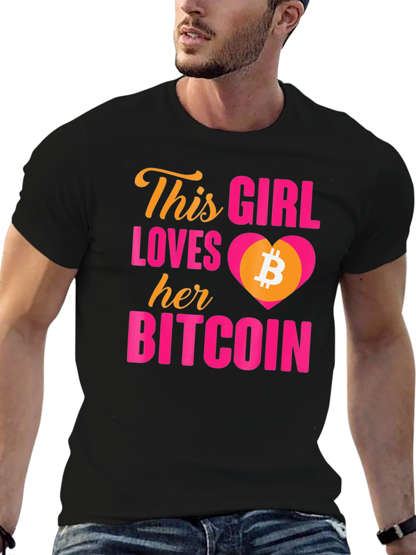 Bitcoin Lover T-Shirt - This Girl Loves Her Bitcoin