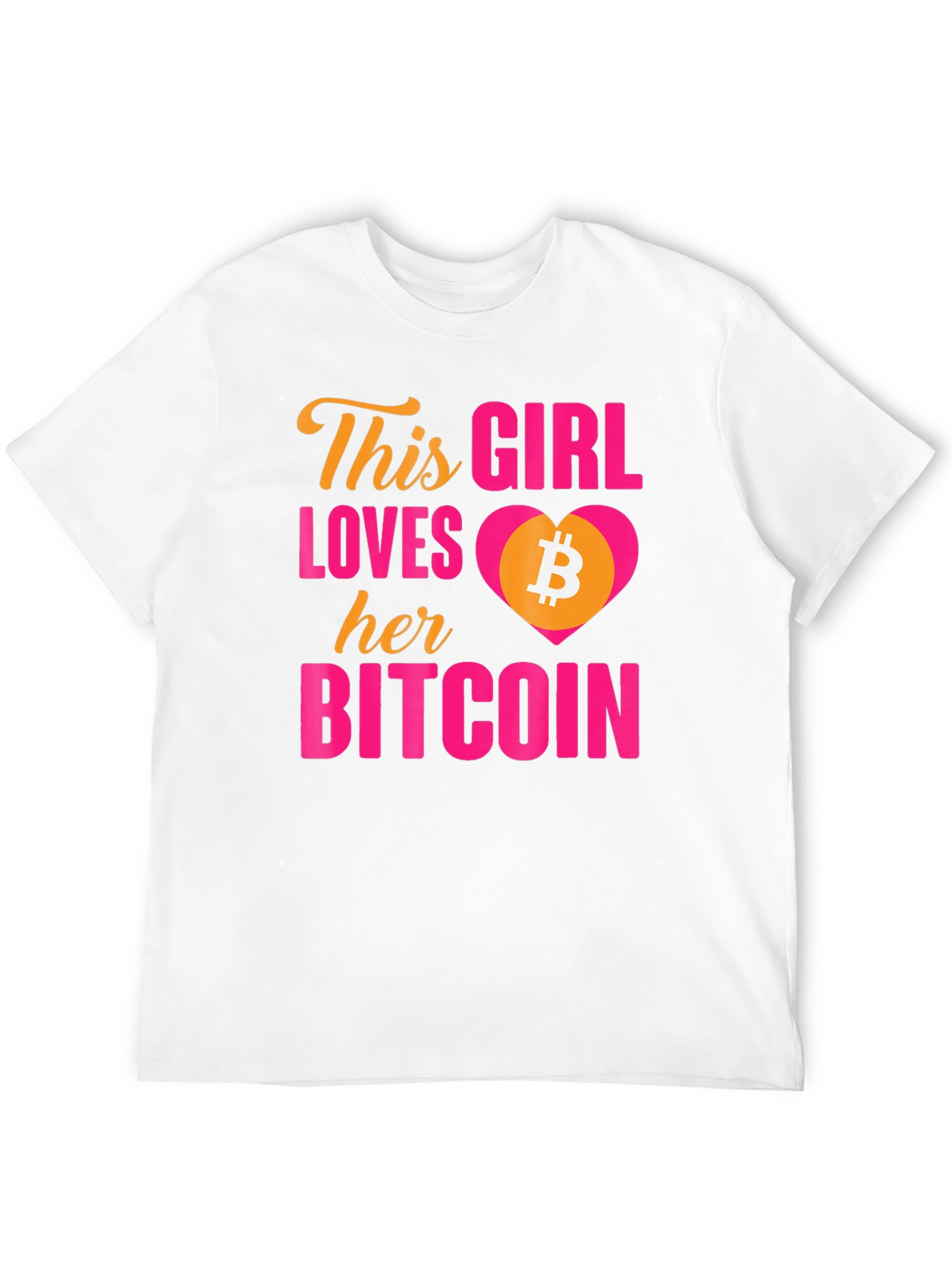 Bitcoin Lover T-Shirt - This Girl Loves Her Bitcoin