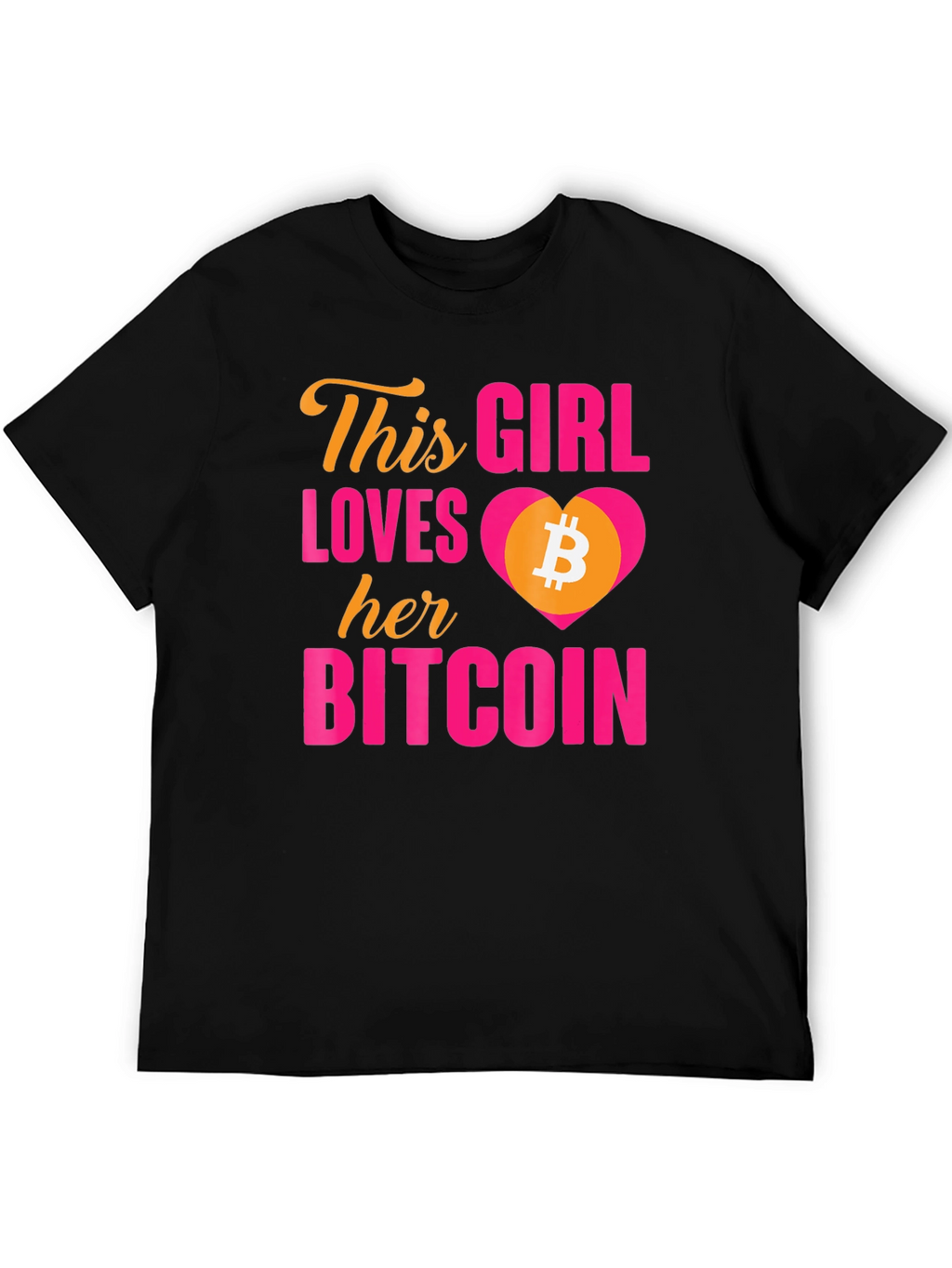Bitcoin Lover T-Shirt - This Girl Loves Her Bitcoin