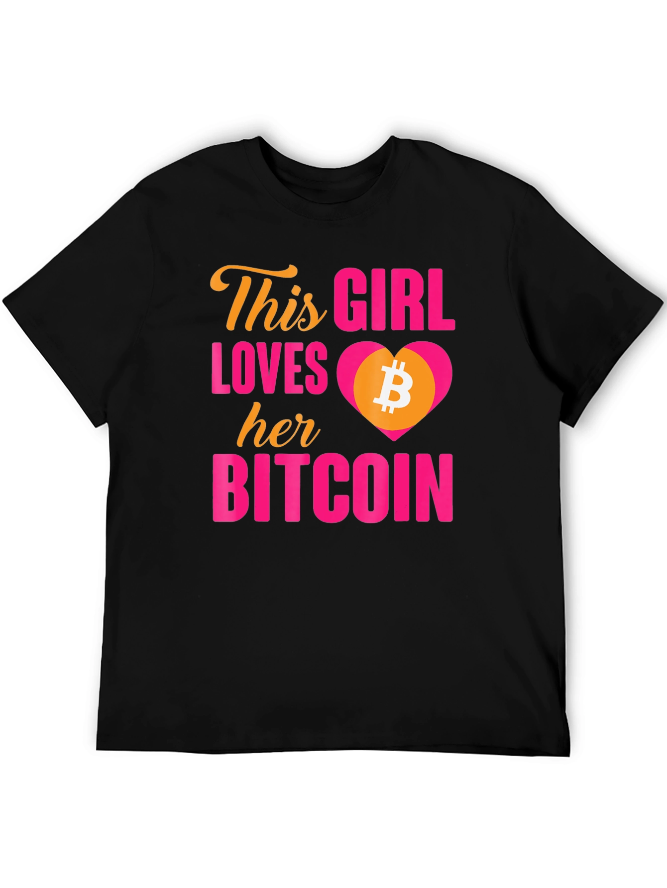 Bitcoin Lover T-Shirt - This Girl Loves Her Bitcoin