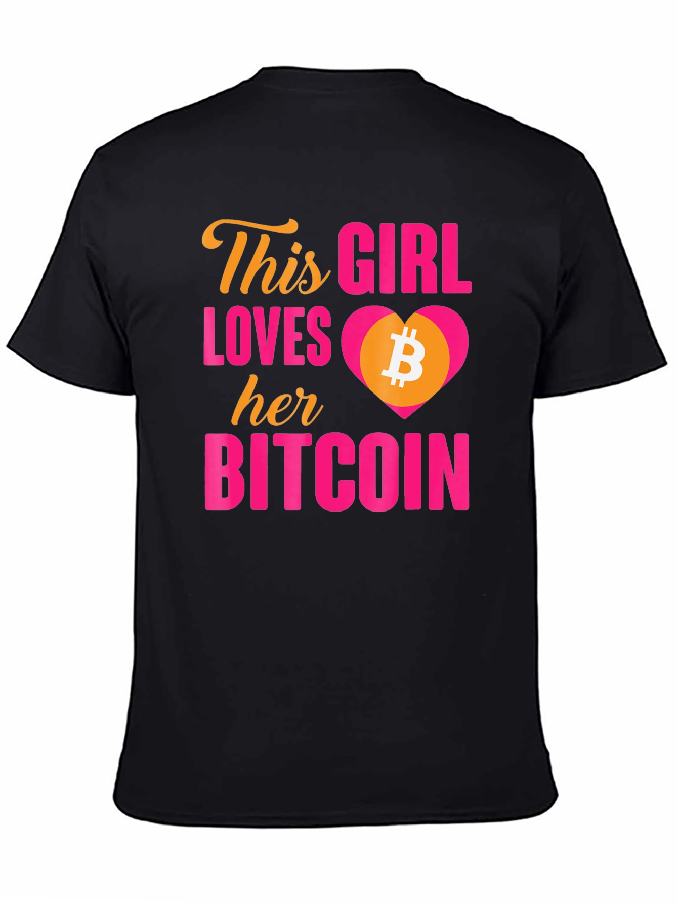 Bitcoin Lover T-Shirt - This Girl Loves Her Bitcoin