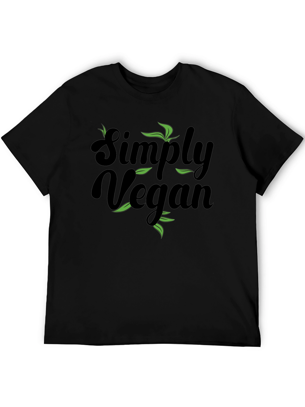 Simply Vegan Black Graphic T-Shirt