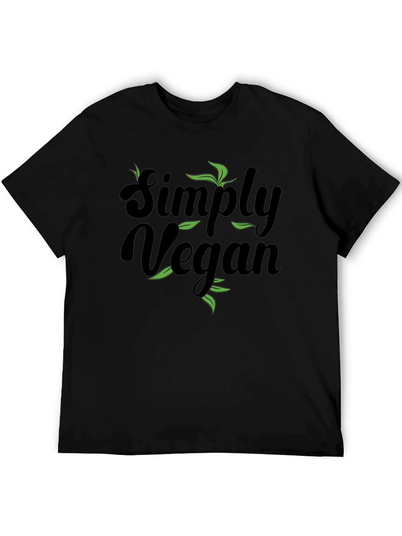 Simply Vegan Black Graphic T-Shirt